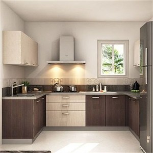 Contemporary High Quality U Shaped Laminate Kitchen Cabinet