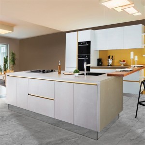Simple High End Glossy Flat Lacquer Kitchen Cabinet